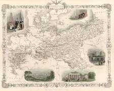 Europe, Baltic Countries and Germany Map By John Tallis