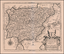 Spain and Portugal Map By David Custodis