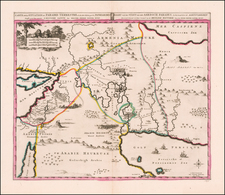 Middle East and Holy Land Map By Pierre Mortier