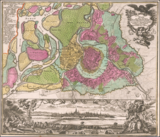 Austria Map By Matthaus Seutter