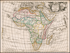 Africa Map By Georges Louis Le Rouge
