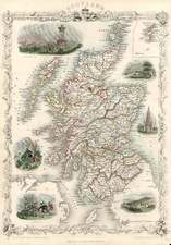 Europe and British Isles Map By John Tallis