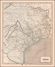 Texas Map By Sidney Morse  &  Samuel Breese