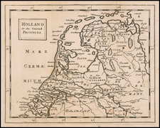 Netherlands Map By Sir Jonas Moore