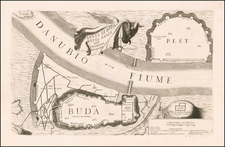 Hungary Map By Vincenzo Maria Coronelli