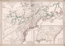 United States, New England, Mid-Atlantic, Southeast, Midwest, Canada and Eastern Canada Map By S.G. Longchamps