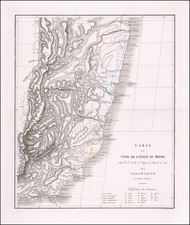 Carte de la Cote de l'Ouest du Bresil entre le 15º et le 13º degré de latitude du Sud d'apres Arrow-Smith avec quelques rectifications.