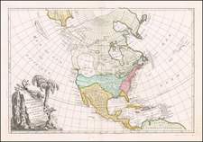 North America Map By Jean Janvier