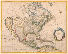 North America and California as an Island Map By Richard William Seale