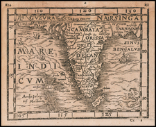 India Map By Johann Honter