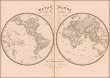 World and World Map By J. Andriveau-Goujon