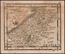 Cyprus and Holy Land Map By Johann Honter