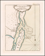 Florida Map By Jacques Nicolas Bellin