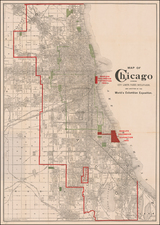 Illinois and Chicago Map By Rand McNally & Company