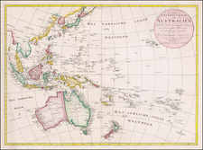 Pacific Ocean, Southeast Asia, Pacific, Australia and Oceania Map By Iohann Matthias Christoph Reinecke