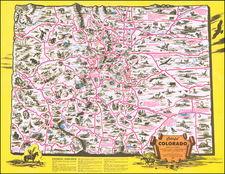 Colorado and Colorado Map By Colorado State Highway Department