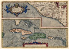 Southeast, Mexico and Caribbean Map By Abraham Ortelius