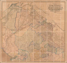 India and Central Asia & Caucasus Map By William H. Allen & Co.