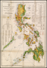 Philippines and Rare Books Map By Philippines Dept of Agriculture and Commerce 