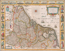 A New Mape of ye XVII Provinces of Low Germanie, Mended a New in Manie Places. Anno 1626. By John Speed