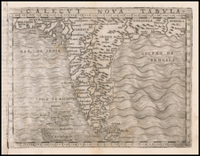 India Map By Giacomo Gastaldi