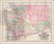 Washington Map By George F. Cram