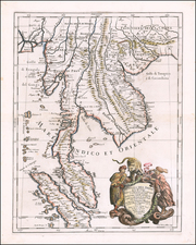 Southeast Asia, Singapore, Indonesia, Malaysia and Thailand, Cambodia, Vietnam Map By Giacomo Giovanni Rossi - Giacomo Cantelli da Vignola