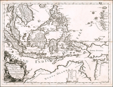 Southeast Asia, Philippines, Indonesia, Australia and Other Pacific Islands Map By Giacomo Giovanni Rossi - Giacomo Cantelli da Vignola