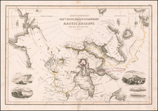 Polar Maps, Alaska, Canada and Western Canada Map By John Wyld