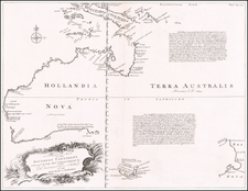 Australia and New Zealand Map By Emanuel Bowen