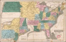 United States Map By William Woodbridge