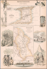 Caribbean and Guianas & Suriname Map By Archibald Fullarton & Co.