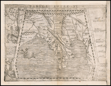 Indian Ocean, India and Southeast Asia Map By Giacomo Gastaldi