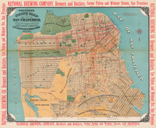 San Francisco & Bay Area Map By H.S. Crocker & Co.