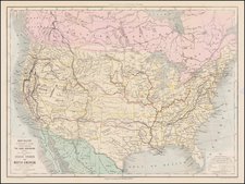 United States Map By Emannuel Henri Dieudonne Domench