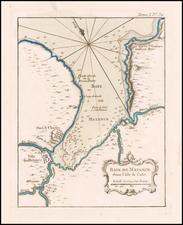 Cuba Map By Jacques Nicolas Bellin