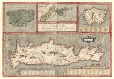 Europe, France, Italy, Mediterranean and Balearic Islands Map By Abraham Ortelius