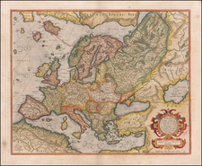 Europe Map By Gerhard Mercator