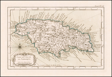 Jamaica Map By Jacques Nicolas Bellin