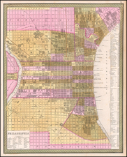 Pennsylvania Map By Samuel Augustus Mitchell