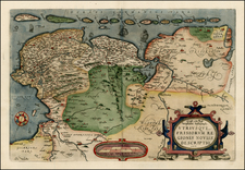 Netherlands Map By Abraham Ortelius