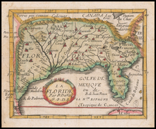 Florida, South and Southeast Map By Pierre Du Val