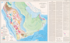 Arabian Peninsula Map By Glen F. Brown  &  Saudi Arabian Ministry of Petroleum