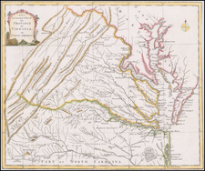 Southeast, Virginia and American Revolution Map By Universal Magazine