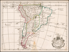 South America Map By George Louis Le Rouge