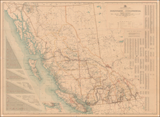 British Columbia Map By Department of Lands, Land Records Division