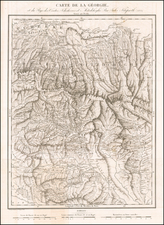 Central Asia & Caucasus Map By Jules Klaproth