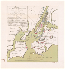 New York City, New York State and Mid-Atlantic Map By Georges Louis Le Rouge