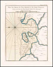 Jamaica Map By Jacques Nicolas Bellin