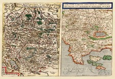 Europe, Austria, Balkans and Italy Map By Abraham Ortelius